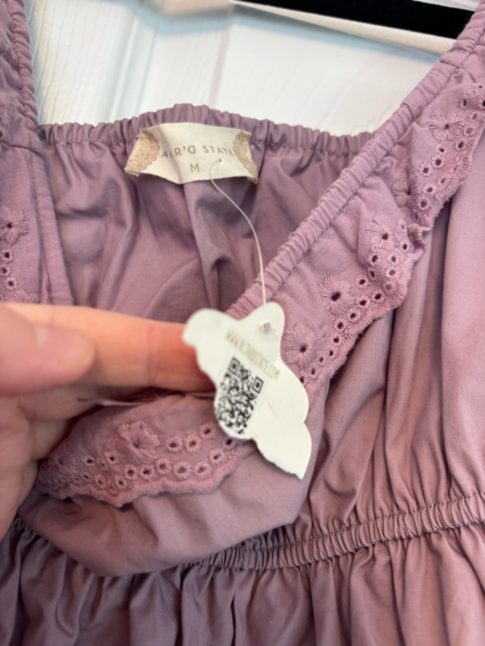 Altar’d State Melissa Ruffle Mini Dress Lavender Size M NWT - Picture 3 of 7